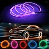 Strips auto interieur led decoratieve lamp bedrading neon strip voor auto -diy flexibele omgevingslicht USB party sfeer diode