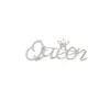 Женские письма Queen Brooch Silver Gold Athestone Lettes Crown Brooches костюм лацка