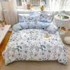 Bedding sets FourSeason Universal Flower Style Cotton Bedding Set 1 Duvet Cover 2 Pillowcases No Sheets Suitable for Singles or Couples 221010