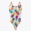 Women's Swimwear 2022 One-piece Sexy Swimsuit Print Bathing Suits Competition Floral Female Openwater Swimming Practice Beachwear