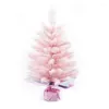 Juldekorationer 60 cm Pink Tree Party Home Warm Personality Window Artificial Decoration Accessories 2023 Year Presents