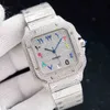 Orologio da uomo con diamanti Orologio meccanico automatico con zaffiro 40 mm Orologio da polso Busins Cintura in acciaio inossidabile Montre De Luxe Giftsgax3 orologio con diamantiJ3PY7J1Q