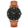 Business Hand Watch en cuir STRAP MODE GAGNE ANNIVERSAIRE MONTRES DE LUXE