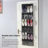 Saco de armazenamento de roupas Organizador de sapatos de porta não tecida 24 bolso à prova de poeira rack