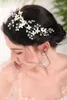 Headpieces br￶llopstillbeh￶r blommor huvudbonad brud pannband gl￤nsande kristall dekoration brudt￤rna presenthuvud av kvinnor