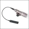 ملحقات كرة الطلاء التكتيكية المؤكدة M300 M300a Mini Scout Light 280lumens LED مصباح الصيد الشعلة لمدة 20 ملم مع وسادة الضغط dholc