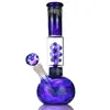 Hookah "Blue Enchantress" Spring Percolator Bong Two Style Thick Glass Bongs for Smoke