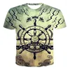 Herr t-skjortor pojkar t-shirt sommar 3d klockor och klockor hip-hop stil stor storlek cool gata casual short hylsa xxs-6xl