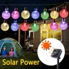 Strings 100 LED Crystal Ball Solar Lamp Power String Fairy Lights Garlands Garden Christmas Decor For Outdoor