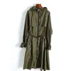 E63 Höst trenchcoats för dam designer lyx Dam Windbreaker body letter print jacka Lös bälte Coat Kvinna Casual Long Trenchs Coat