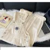 Dames jeans mode borduurwerk witte denim algehele riemen broek hoge taille wijd been casual losse vrouwelijke jumpsuit 221011