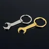 Nowy narzędzie metalowy klucze klucza dźwigni otwieracz do butelki łańcuch kluczyek Prezent Silver Gold 2 Color RRE14878
