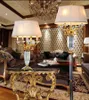 Lampy podłogowe europejska lampa kryształowa salon villa sąd pionowe złoto dla