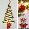 Christmas Decorations Creative DIY Tree With LED Lights Removable Wall-mounted Home