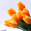 Decorative Flowers 1pc Artificial Garden Tulips Real Touch Tulip Bouquet Decor For Home Wedding Festival