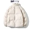 Mens Down Parkas Kapments Men Harajuku Solid Warm Puffer Jacka Parka Mens Japanese Streetwear Winter Jacket Man Korean Fashion Bubble Coat 221010