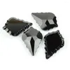 Lustre cristal 10 pcs/Lot 76 MM couleur noire pendentif goutte garnitures prismes