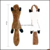 Brinquedos de cachorro Chews fofos brinquedos de pel￺cia squeak wolf coelho de coelho c￣o mastigar chiou