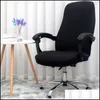 Pokrywa krzesła krzesło biurowe er elastyczne syjamskie obrotowe komputer Fotel ochronny erblack ers179y Drop dostawa 2022 Domowe ogród Texi OT1XS
