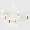 Pendant Lamps Postmodern Chandelier Wrought Iron Personality Creative Bamboo Lamp El Apartment Project Nordic Minimalist Living Room Light