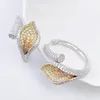 Hoop oorbellen lanyika koper calla lelie oorring micro pave zirkon voor vrouwen bruiloft banket alledaagse mode klassiekers sieraden