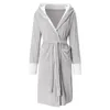 Women's Sleepwear Women Long Plus Size Winter Warm Coral Fleece Bathrobe Men Flannel Dobby Kimono Bath Robe Bridesmaid Dressing Gown #T2G