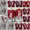 Football Jerseys NCAA 31 Anderson Jersey 9 Young Hurts 2 Derrick Henry 1 McKinstry 8 John Metchie III 4 Robinson JR. Red White Alabama Crimson