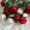 Decoratieve bloemen hoogwaardige flanel rozen hoofd bruiloft plakboeking woning decoratie bruids accessoires klaring kunstmatig