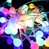 Cordes 4 mètres guirlande lumineuse Led avec 40 pièces boule ronde à piles événement fête lumière/décoration de mariage 2 couleurs Option