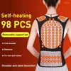 Back Support Justerbar puckelst￤llning Korrigerare Uppv￤rmning Vest Self Therapy Magnetic Tourmaline Belt Relief Pain