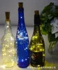 Cordes 10X 2m LED guirlande lumineuse en fil de cuivre avec bouchon de bouteille pour verre artisanat fée saint valentin décoration de mariage lumières