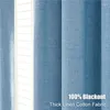 Cortina de cortina Blackout Blackout cortinas para linho de linho espessamento de algodão, cortinas de janela de quarto à prova de som cinza