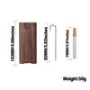 Walnussholz-Dugout-Etui für Pfeife mit einem Schlagpfeifenschläger-Deckel, handgefertigte Kunstwerk-Aufbewahrungshüllen, Zigarettenpfeifenhalter-Zubehör