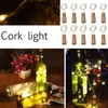 Strings 10 pièces lumières de bouteille de vin avec liège 20 LED étanche à piles chaîne bricolage fée lumière pour fête de mariage noël