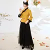 Ethnic Clothing Vintage China Style Coat Traditional Cotton Jacket Hanfu Women Tang Suit Tops Winter Female Chinese Year Clothes KK4245