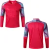 Outdoor T-Shirts Football Long Sleeves Gradient Goal Keeper Uniforms Sport Training Breathable Top Soccer Chest Pad Spring Autumn Jersey 221011