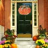 Decorative Flowers Fall Wreath Artificial Door Hanger With Berries Pumpkins For Front Indoor Wall Wedding Home Decoration