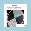 Distintivi per auto 4 pezzi Adesivi per badge 3D di alta qualità Adesivo per mozzo ruota auto in fibra di carbonio nero bianco 65 mm Forbm-W 3 5 7 X1 X3 X5 X6 Drop De Dhvbt