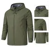 Men's Down Useful Hooded Windbreaker Wind Resistant All Match Lightweight Men Rain Jacket Watertight