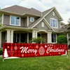 Decorazioni natalizie Babbo Natale Lettera portico Sfondo per la porta appesa Banner Party Decorazioni di Natale