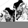 Camisas casuais masculinas Personalidade Raven Odin Viking Roupas masculinas de manga comprida oversized Camisa de botões Tatuagem Impressão 3D Blusas Harajuku