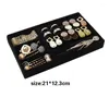 Jewelry Pouches Black Drawer Velvet Storage Tray Ring Bracelet Gift Box Jewellery Organizer Earring Holder Display Case