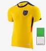 2024 Jersey de football de l'Équateur 24 25 Coupe du monde Ibarra Mena Preciado Équipe nationale Mentille adulte Chirt de football Kit Kid 2024 Uniforme Home Away Yellow Blue Women Top 888888