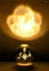 Ночные огни 3D Солнечная галактика Хрустальная стеклянная шарика Сфера светодиода USB Астрономия Light Home Decor Ornament Подарки на день рождения подарки для детей