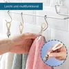 Clips suspendus torchon Clip sur crochets cintres essuie-mains vêtements suspendus cuisine salle de bain organisateur pour maison plage LX5179