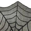 Bordduk Rund Polyester spets mat halloween dekoration web svarta l￶pare evenemangsfest leveranser