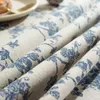 Table Cloth Retro Floral For Tapete Rectangular Tablecloth Cotton And Linen Wedding Decoration Cover Nappe De