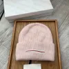 Buchstaben Strickmütze Beanie Cap Designer Skull Caps Kaschmir Winter für Mann Frau Hüte 8 Farben