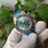 Men's Watch HighQuality Factory Asia 2813 Automatic Mechanical Watch 116506 40mm light blue dial Fashionable Brown ceramic bezel Stainless Steel watches 116506