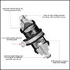 Brandstoffilter Zwart AN6/AN8/AN10 Inline brandstoffilter E85 Ethanol met 100 micron roestvrij staalelement en PQY Sticker PQY5566/5567/55 DH6RE